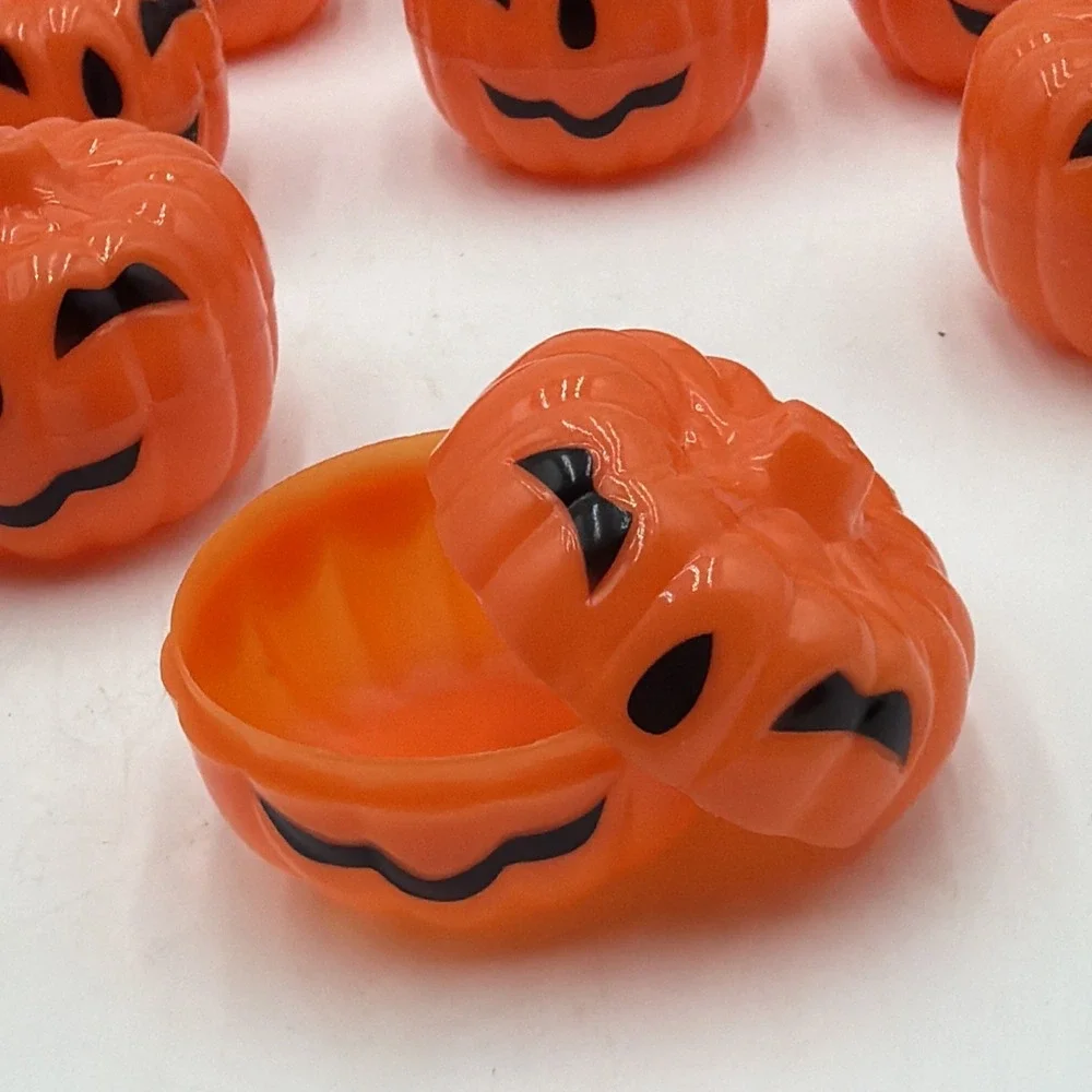 Vtg Paper Magic Group JackoLantern Pumpkin Candy Containers Lot Of 12 Halloween